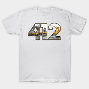 412 - Pittsburgh Skyline T-Shirt